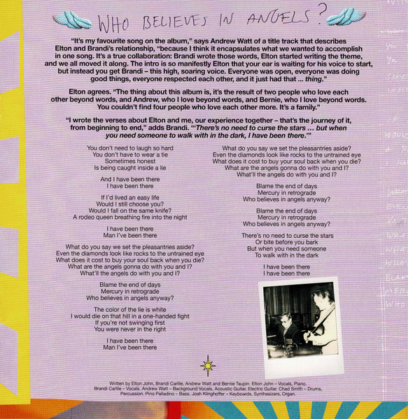 Brandi Carlile, Elton John — Who Believes In Angels? image 17