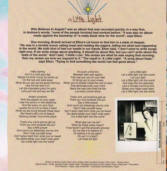 Brandi Carlile, Elton John — Who Believes In Angels? image 19
